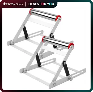 2 Adjustable Cutting Machine Support Stands, Foldable Height Adjustable Cutting Machine Table Saw Stand, Adjustable Height Range 2.17 - 5.31inch