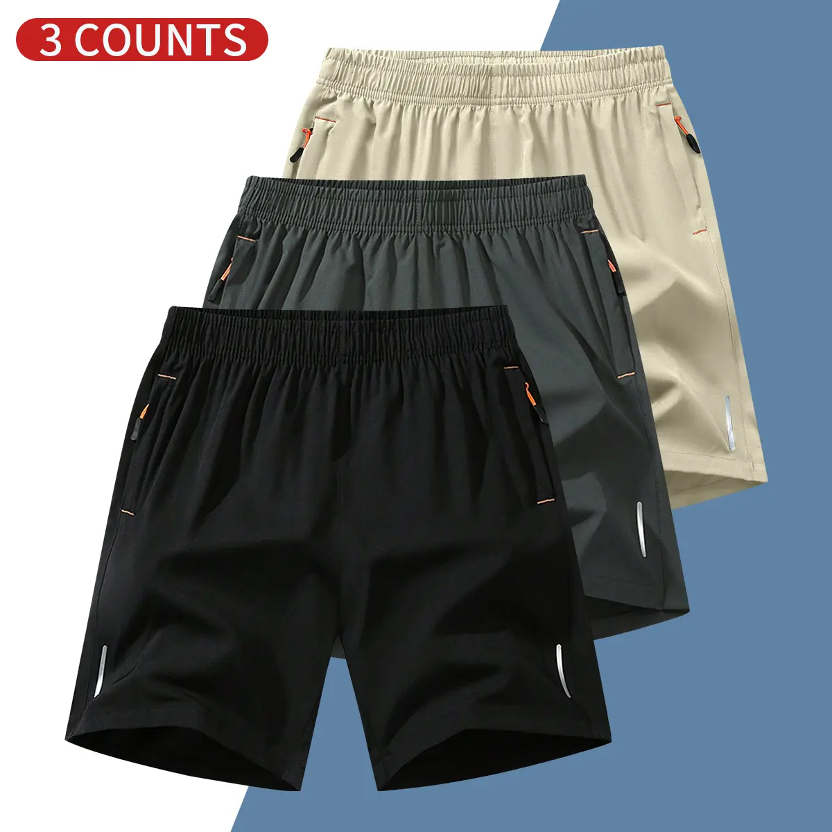 Black + Dark Gray + Khaki