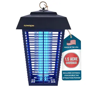 Flowtron 1-1/2 Acre Bug Zapper, 80W & 5600V, Outdoor Electric Mosquito & Insect Eliminator, Made in USA