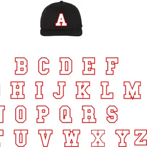 3D Puff Letter - caps with your initial -