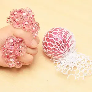 Stress Relief Grape Ball Squeeze Toy, Funny Prank Gag Gift for Kids, Sensory Fidget Toy Bulk Wholesale