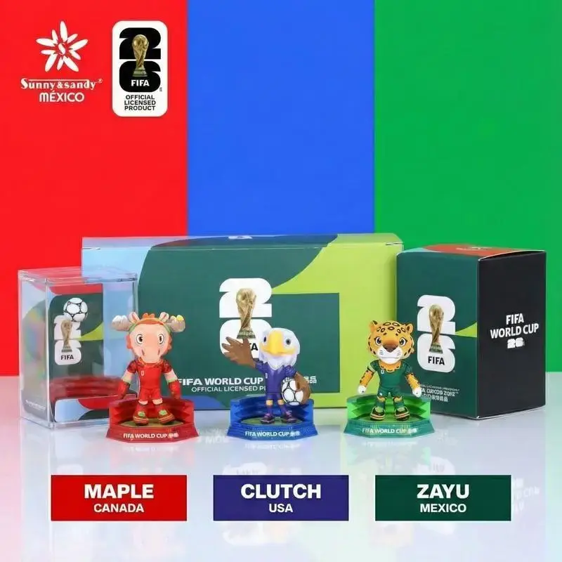 Official FIFA 2026 World Cup Mascot Set: USA Canada Mexico Soccer