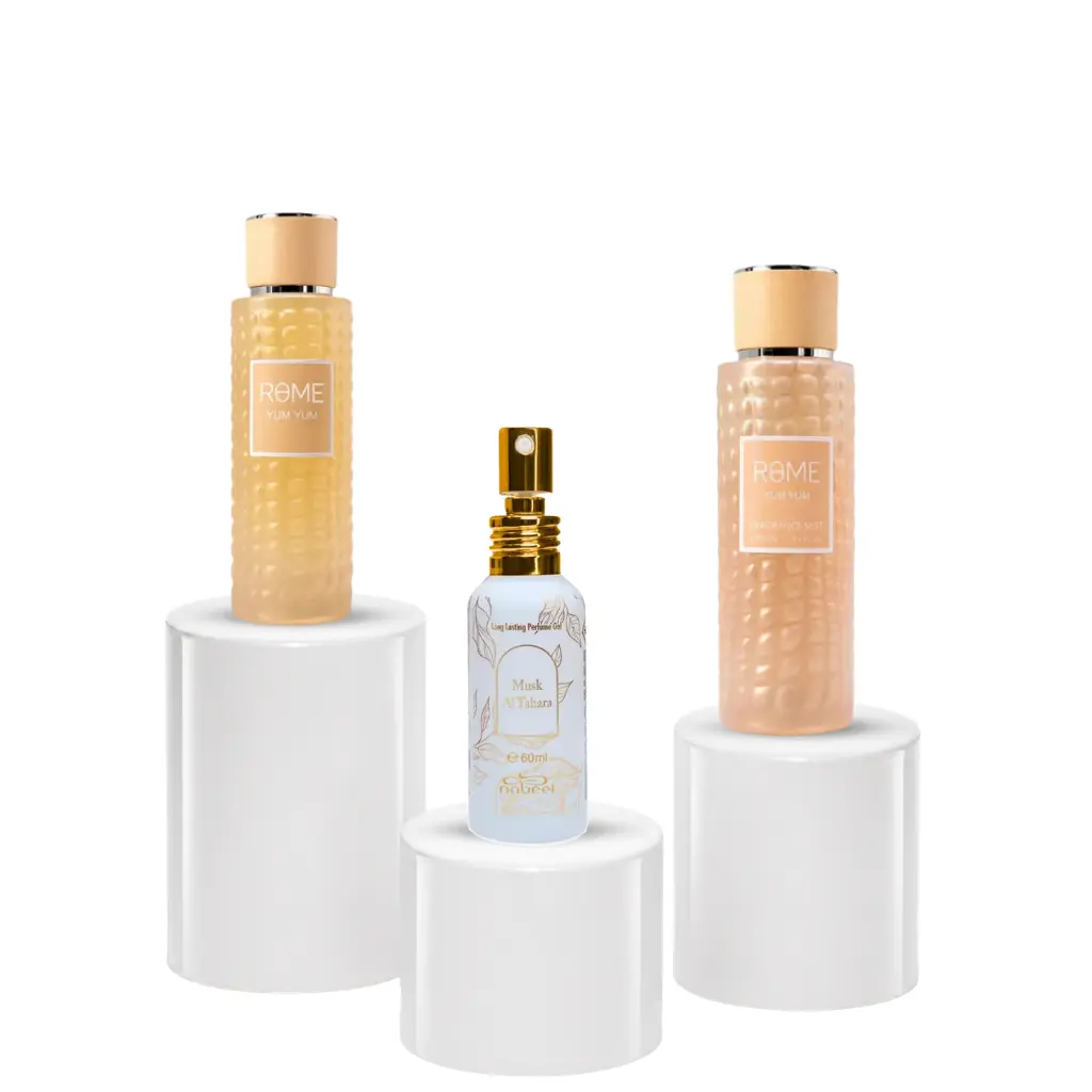 Oudlash Bundle | Rome Yum Yum Set + Musk Al Tahara Gel | Women's Fragrance | Eau De Parfum | 350 ML | Women's Fragrance |