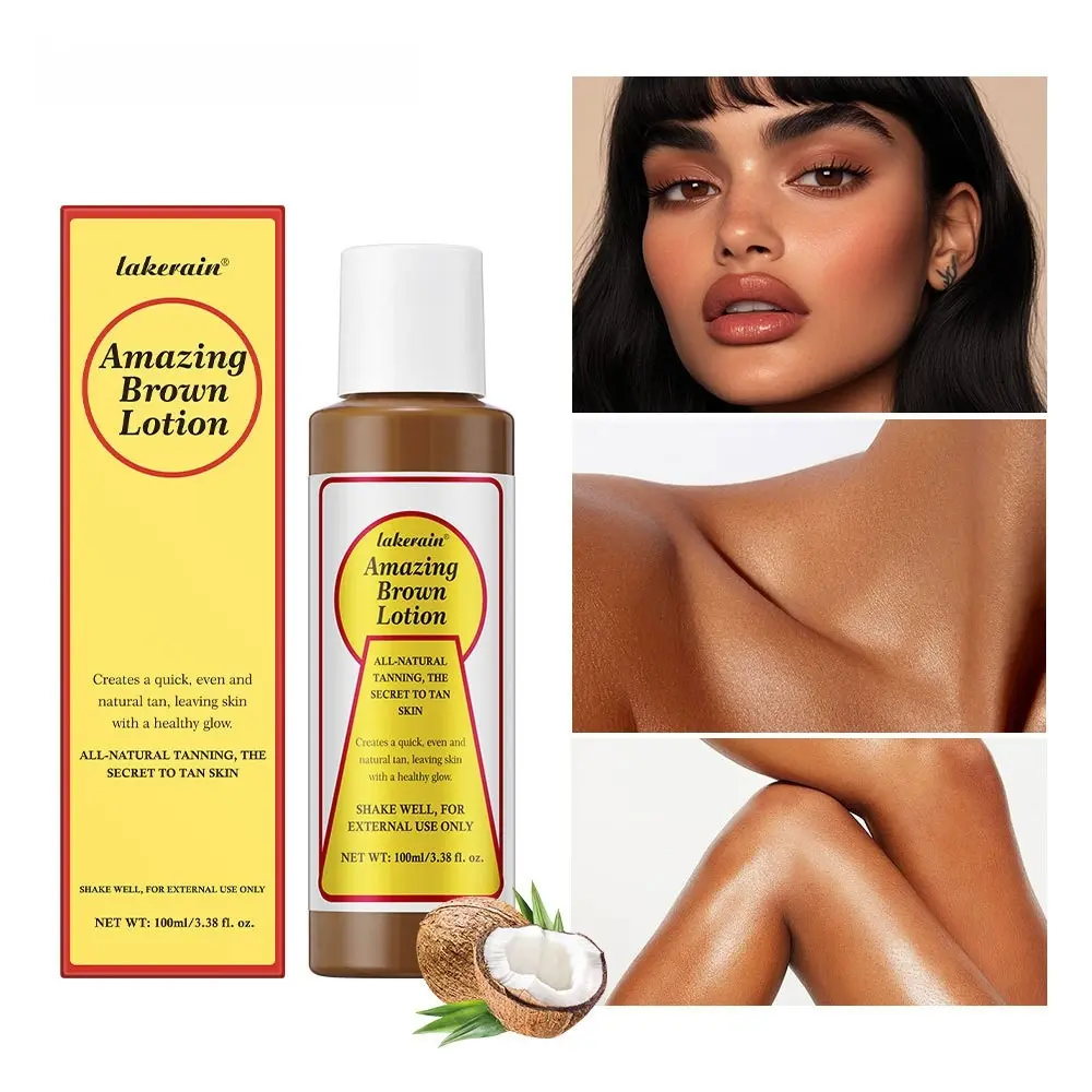 Lakerain Beauty Cream, Self Tanner Lotion, Efficient Skin Revitalizing Formula, Quick Tan Breakthrough Solution, Natural Deep, Suitable for All Skins, Tanning Lotion