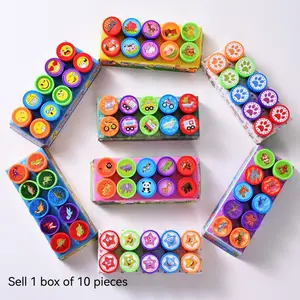 10-Pack Cartoon Stamps, Cute Animal Stamps, Star Stamps, Smile Stamps, Creative Praise Stamps, Fun and Unique Design
