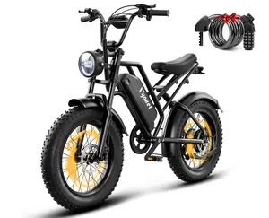 DXH Electric Bike Peak 1500W Powerful  Brushless Motor,48V 18Ah for Adults 60+ Mile | 32MPH Top Speed | Electric Motorcycle | All Terrain | Fat Tire | Electric Dirt Bike | G50