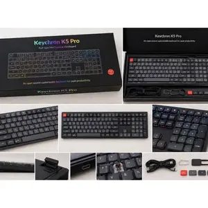 Keychron K5 Pro Wireless Mechanical Keyboard Full Size, Low Profile, RGB Backlit
