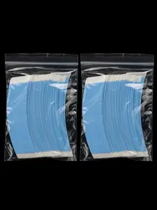 72 Pieces Blue Hair Extensions Invisible Traceless Wig Tape, Dual-Sided Adhesive Sheets for Wig Block Replacement, All Seasons Use