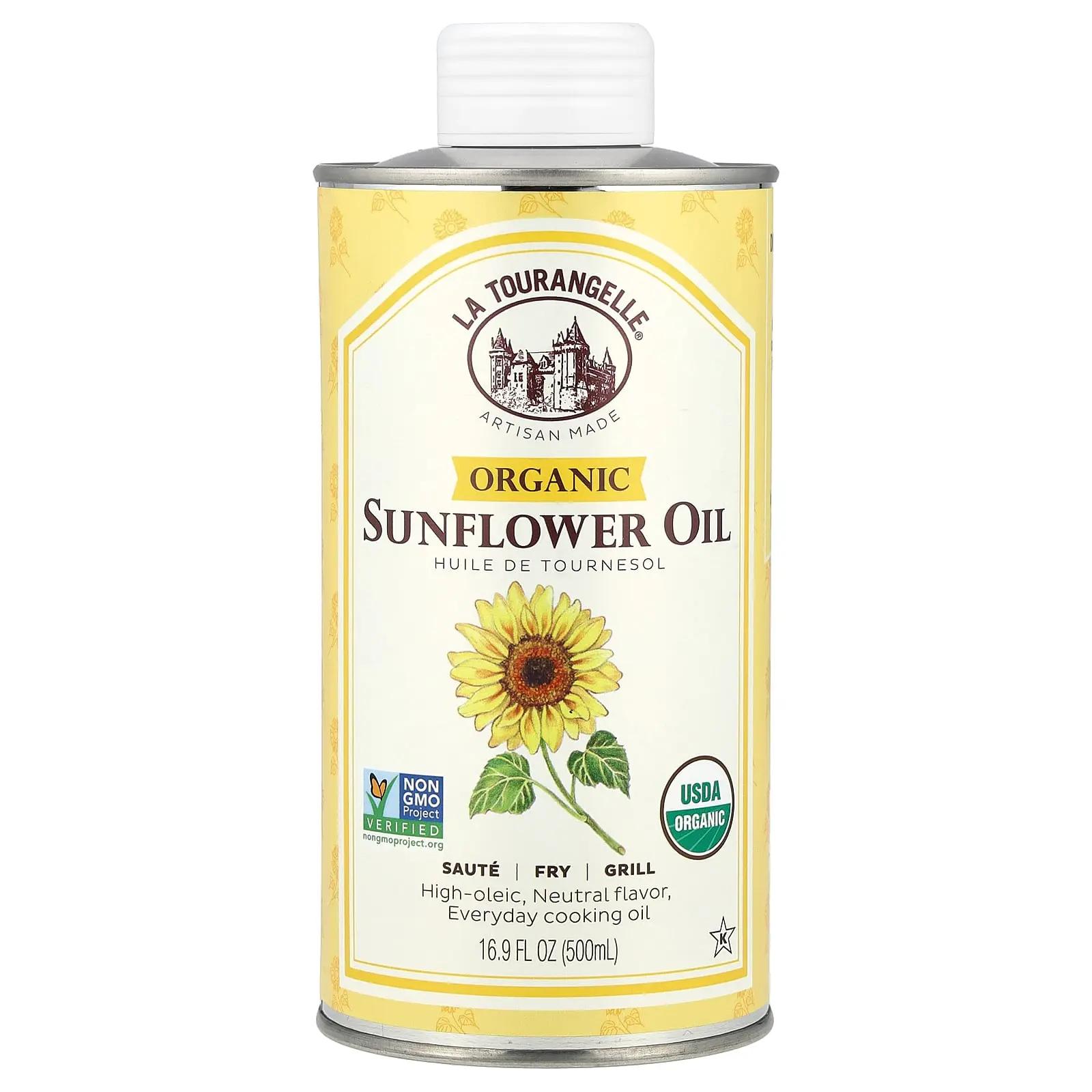 La Tourangelle Organic Sunflower Oil, 16.9 fl oz (500 ml)
