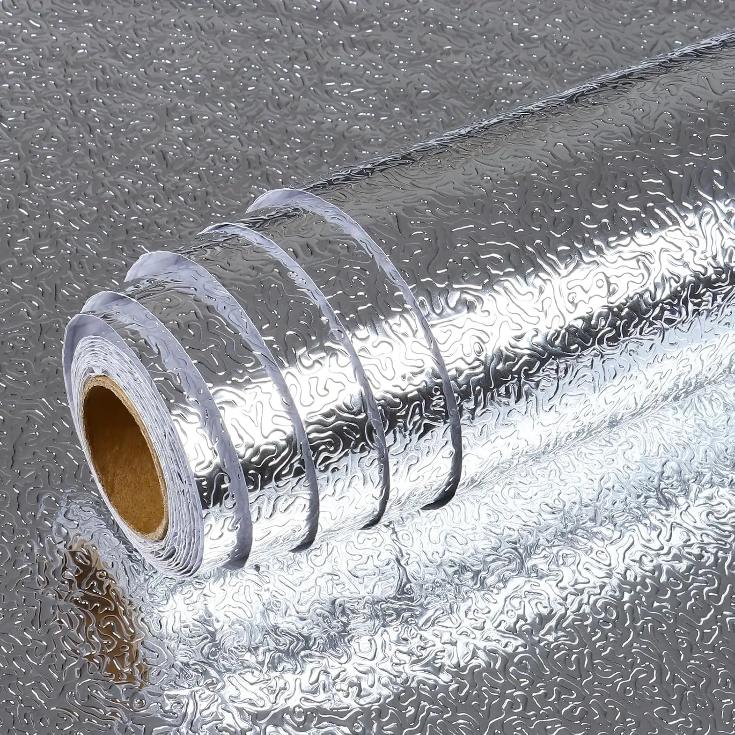 Kitchen Backsplash Wallpaper, Peel And Stick Wallpaper Designs, Oil-proof Heat Resistant Wall Sticker for Countertop Drawer Liner, Marble Pattern Wall