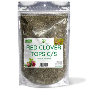 Herb To Body Red Clover Tops C/S | Cut & Sifted | Trifolium Pratense | Wildcrafted | 4oz Beverage Natural Aromatic Spices Herbal Drink