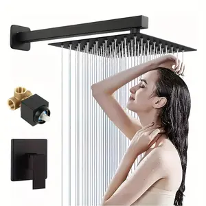 Wall Mounted Shower Kit - Single Function Hot and Cold Mixing Valve, Shower Head Kit, Bathroom Shower Faucet Switch | Homeowner