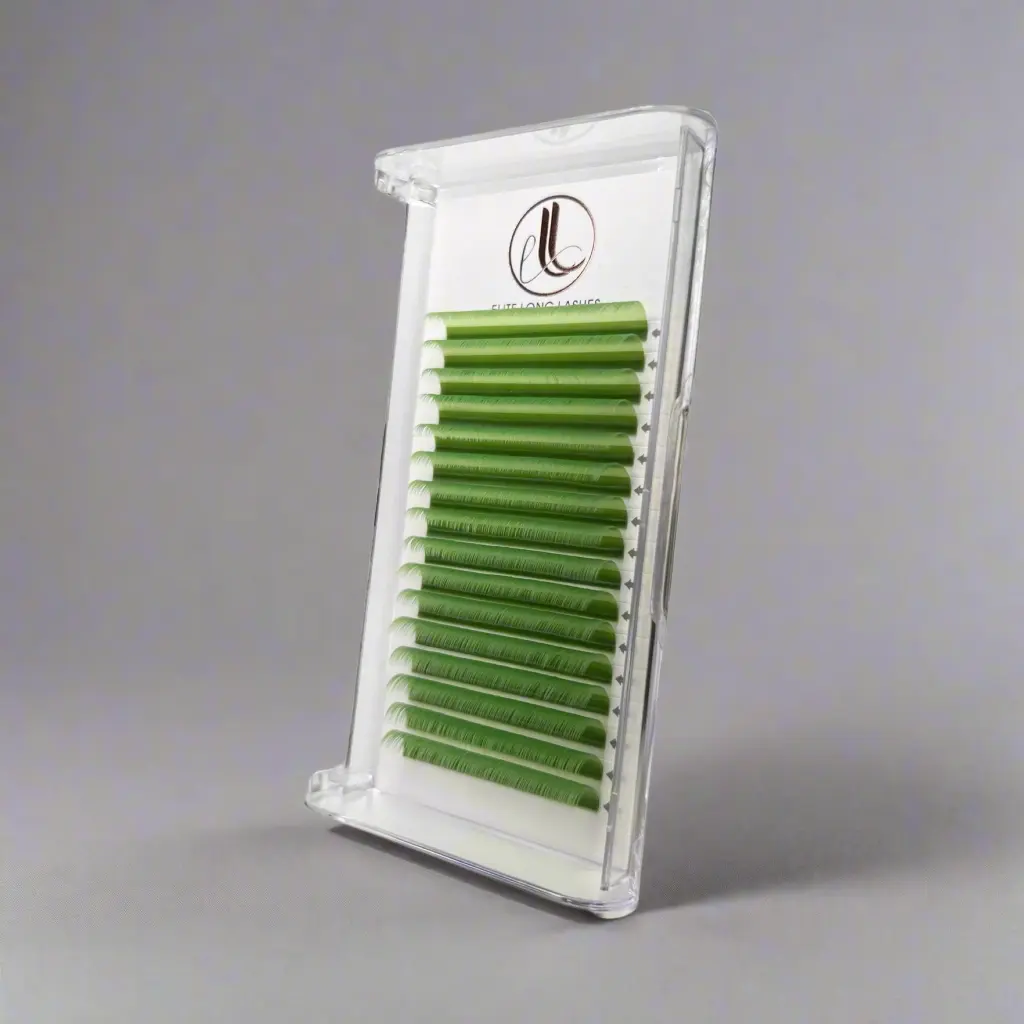 C & D Curl Cashmere Eyelash Extensions | 0.07 | Lime Green
