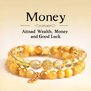 Manifest Wealth & Prosperity  Double-Layer Good Luck Beaded Bracelet Healing and protective accessories for parties and gatherings, as well as encouraging gifts for her, including couple’s bracelets and jewellery gifts for Christmas and birthdays