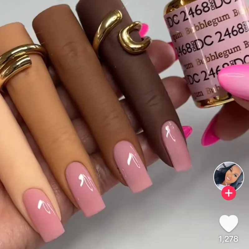 DND DC 2468 Bubblegum Gel and Lacquer Duo nail care nail art sheer nude color