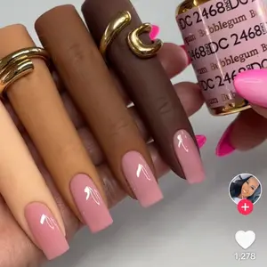 DND DC 2468 Bubblegum Gel and Lacquer Duo nail care nail art sheer nude color