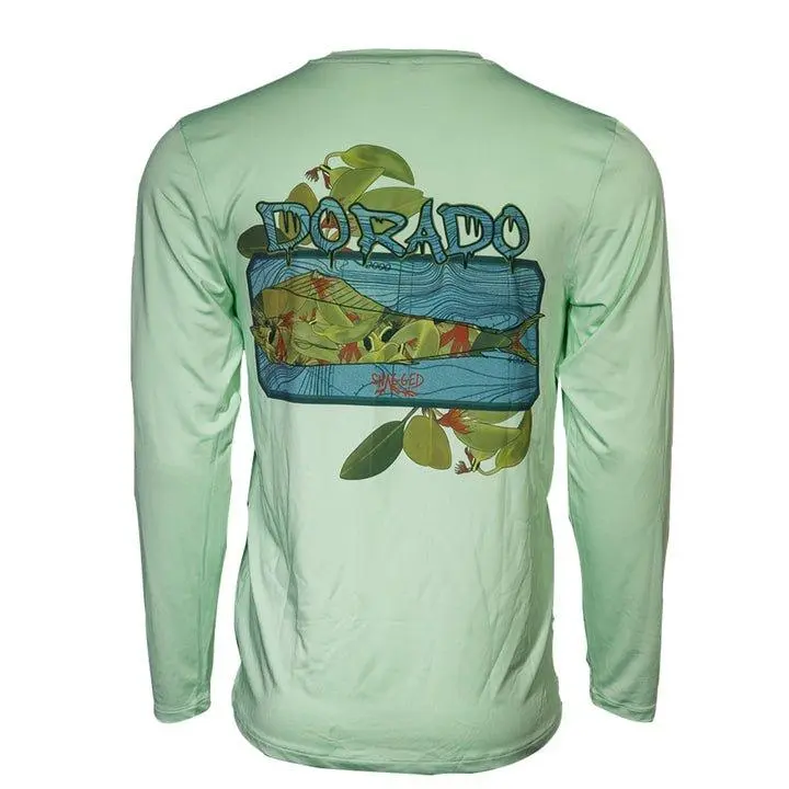 Dorado (Mahi-Mahi) - Snagged Apparel Performance Long Sleeve T-Shirt