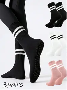 Pilates Socks for Women Sports Socks Non Slip Socks with Grips for Yoga Hospital Barefoot