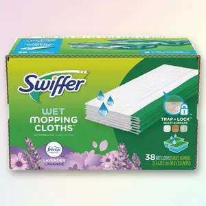 Swiffer Sweeper Wet Mopping Cloth Lavender 38ct - for Floor Cleaning, 38 Count