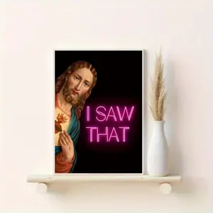 I Saw That Canvas Wall Art – Print for Bedroom, Office & Dorm Decor, Perfect Christmas Gift