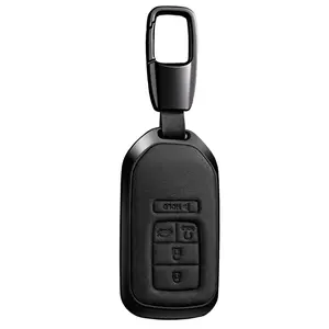 For Key Fob Cover Leather Car Compatible for Civic Cr-V Hr-V Fit Odyssey Jed Crosstour Crider Accessories Key Case-A5 Style Key Fob Protector