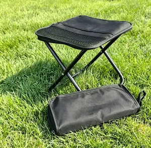 Heavy Duty Foldable Stool Portable Outdoor Camping Seat Collapsible Chair for Travel Backpacking Fishing Picnic Beach Hiking