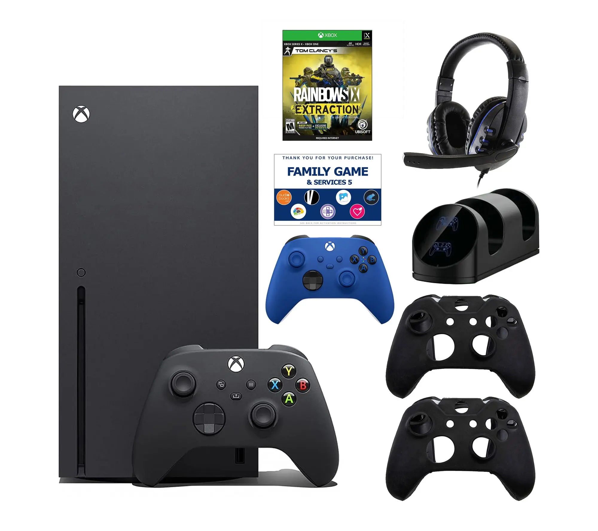 Xbox Series X w/ Extra Controller, Extraction, Acc & Voucher Xbox Series X w/ Extra Controller, Extraction, Acc & Voucher