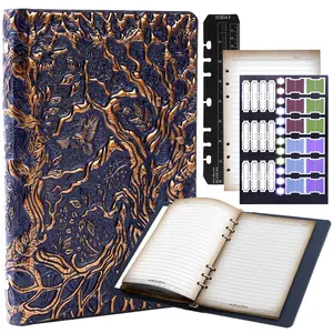 Story Forge Refillable Notebook Journal Binder for DND - 400 Pages (200 Sheets) with Breathtaking 3D Tree of Life Design - Perfect for Dungeons and Dragons (D&D) with Bonus Tabs and Ruler