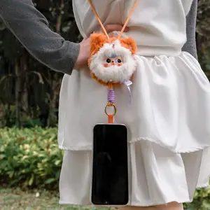 Baby Three- Plush Phone Strap Charm toy doll，Stuffed Anima，Backpack or clothing decoration，Soft Furry Collectibles，Stuffed Animal，Bunny Plush Dolls