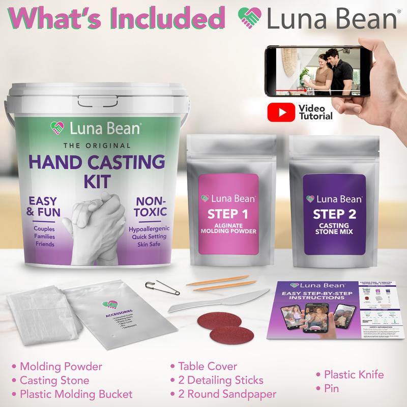Luna Bean Original Casting Kit – Perfect Gift and Activity for Couples, Families, & Friends