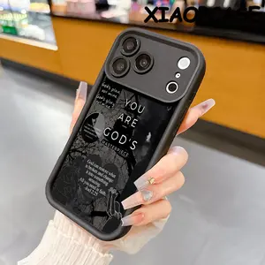 Religion: Christ Jesus GOD Pattern Design Soft silicone Case for iPhone 17 Pro Max Air 16 15 14 Plus 13 12 11 Straight Edge Drop-Resistant All-inclusive lens Rugged Durable Cover Shell Gift