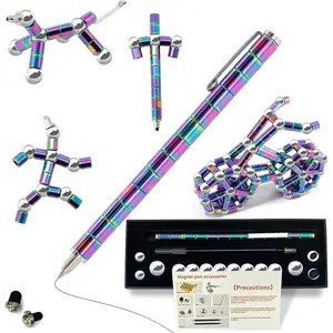 Magnetic Fidget Pen，Cool Fidget Toys，Gift for Teenage Boys,Figette Toys - Perfect for Stress Relief and Focus - Great Fidget Toy for Adults and Teens - Unique Gift for Boys and Girls