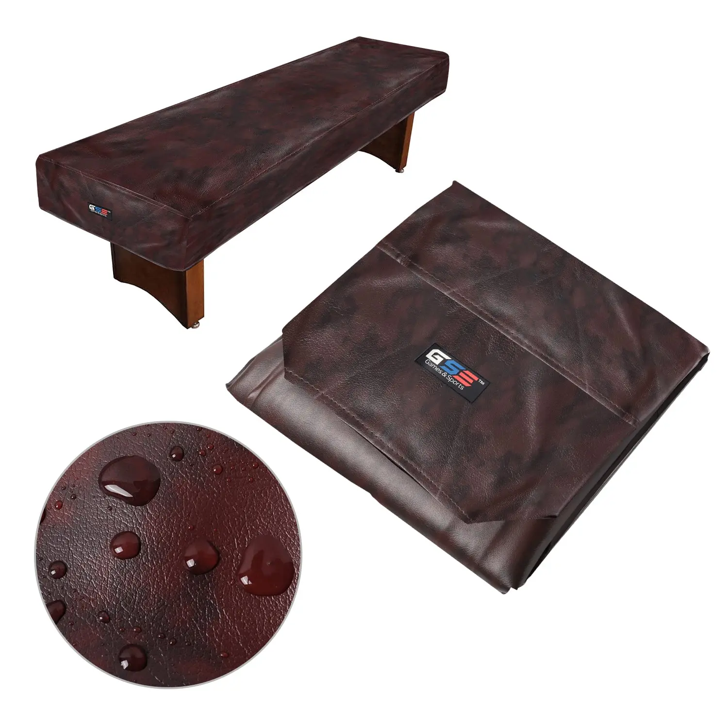 9' Heavy Duty Waterproof Leatherette Shuffleboard Table Cover