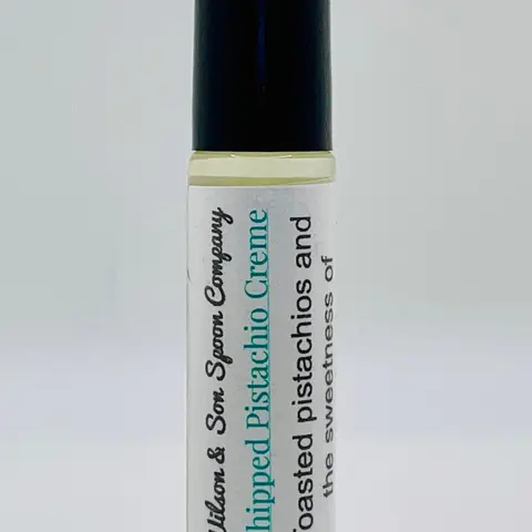 Whipped Pistachio Cream Aroma Body Oil Roll-On - 10 ml Compact Travel-Size Bottle, Vegan, Natural Ingredients, Long-Lasting Scent, On-the-Go Use, Small Business Crafted Bath & Body Care