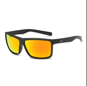 Costa Del Mar Men’s Polarized Sunglasses UV400 Black Frame Orange Lens Driving Beach Shades