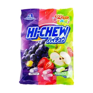 Morinaga Hi-Chew Fruit Chewy Candy Assortment - Grape, Strawberry, Green Apple Flavors - 86g Bulk Pack