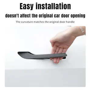 for Tesla Model 3/Y door handle patch carbon fiber pattern new version door handle protective film accessories