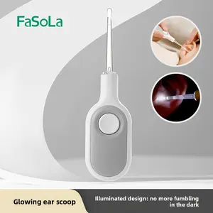 FaSoLa Visual Ear Cleaner for Children, Special Illuminated Soft Tip, Ear Cleaning Tool for Adults, Baby Ear Cleaner with Light