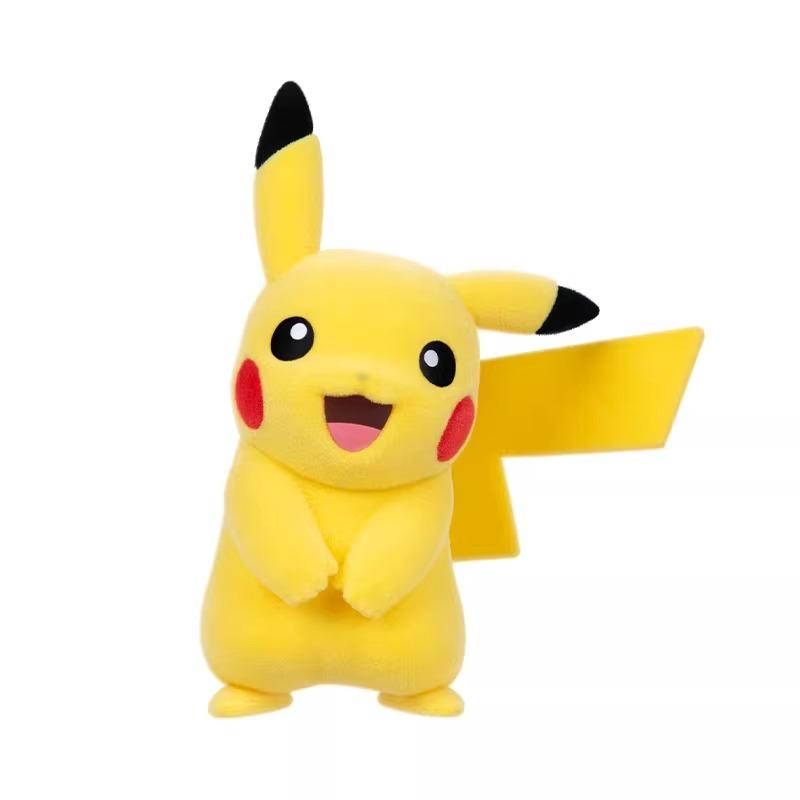 MINISO Pokémon Velour Series Figurines - Cute Car Dashboard Decor, Office Desk Accessory, Pikachu Eevee Velvet Ornament Home Desk Decor Gift