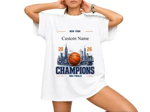 Comfort Colors Personalized Basketball Champions Shirt, Custom Name Sports Fan Tee, New York Inspired Vintage Basketball Graphic T-Shirt