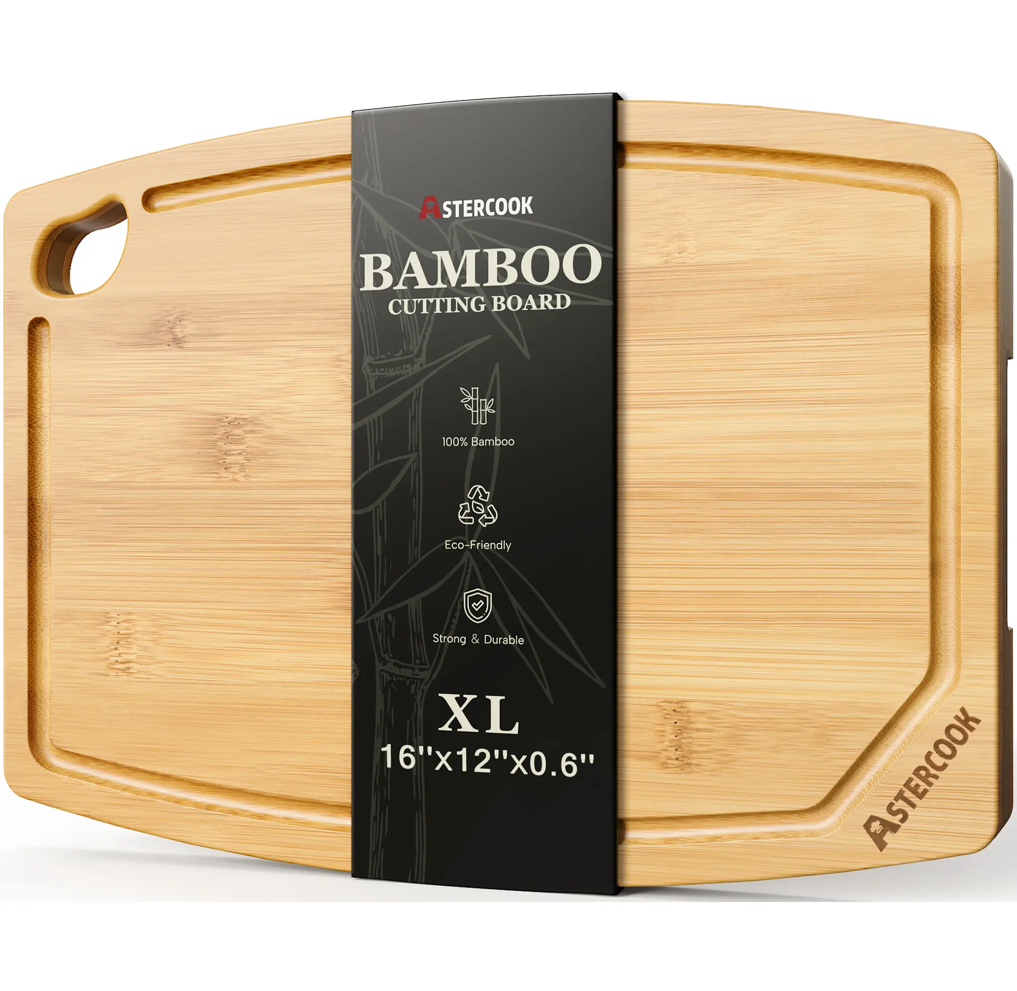 AsterCook 16x12x0.6in Bamboo Cutting Board with Smooth Edges and Ample Space for Food Prep and Serving Chopping Kitchen Knives AsterCook 16x12x0.6in Bamboo Cutting Board with Smooth Edges and Ample Space for Food Prep and Serving Chopping Kitchen Knives