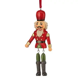 Toy Nutcracker - Red Hat Ornament