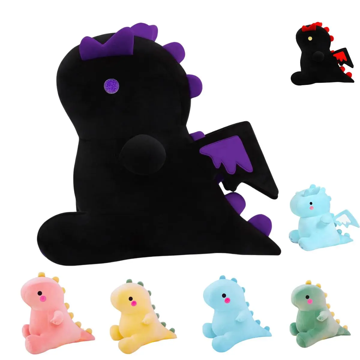 Snowolf Unisex Cute Stuffed Dinosaur Plush Toys - Stuffed Animals in 10in, 12in, 16in, 11.8in Sizes - Soft Multicoloured Kids' Gift Set summerwins,summerwins Soft Cuddly Gift Cute Stuffies