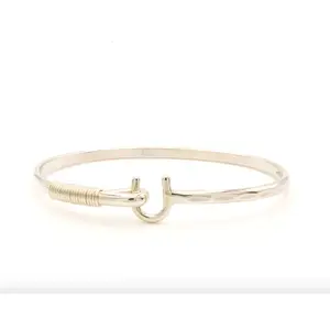 HOOK BRACELET, SILVER, 3MM