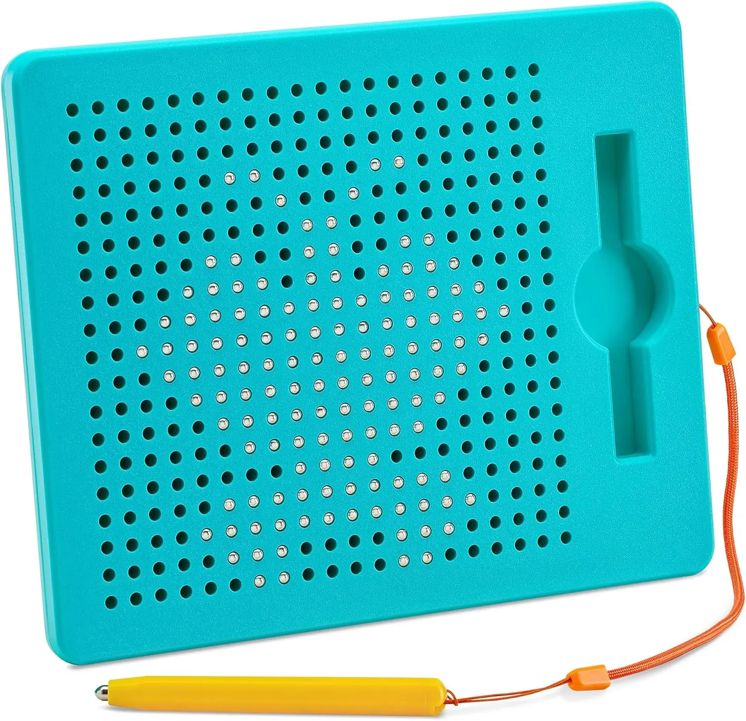 Magnetic Drawing Board for Kids & Toddlers – Bead Magnet Writing Tablet with Stylus Pen – Educational Montessori Sensory Doodle Toy for Travel, Airplane & Car Ride – Mess-Free Activity Toy for Boys & Girls