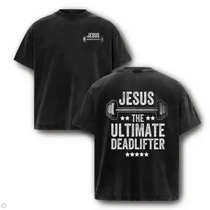 Patient In Tribulation T-Shirt – Vintage Charcoal Acid Wash Tee with Classic Faith Lettering & Bible Verse for Spiritual Growth Apparel