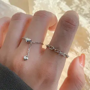 [Limited-Time Event] Exquisite Niche Custom Jewelry Ring, High-End Chain Pull-Out Design, Versatile Stacking Rings Gold, Ideal Birthday Gift, Custom Jewelry Rings