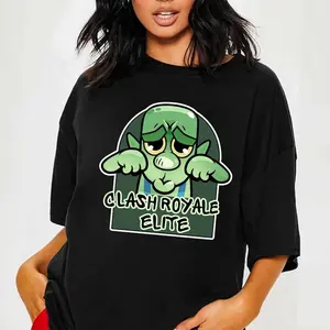 Goblin Crying Emote Shirt, Clash Royale Elite T-Shirt, Gift For Gamer, Funny Meme Game Tee, Trendy Tee S-5XL For Women, Men