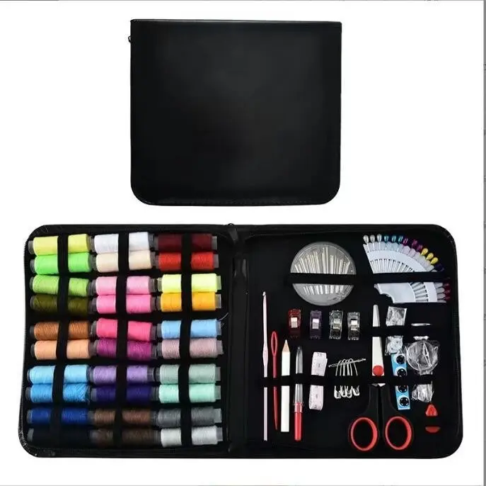 Handheld Portable Sewing Supplies Bag - Compact, Travel-Friendly Fabric Organizer with Crafting Tools Kit, Sewing Accessories and Supplies for Home Handmade Weaving, Crafting Sewing Tools Including Thread, Needles