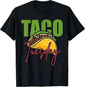Taco Tuesday Mexican Food Tacos Foodie Mexico Funny Taco T-Shirt - Parisbus Shop 77B098KVCXC9